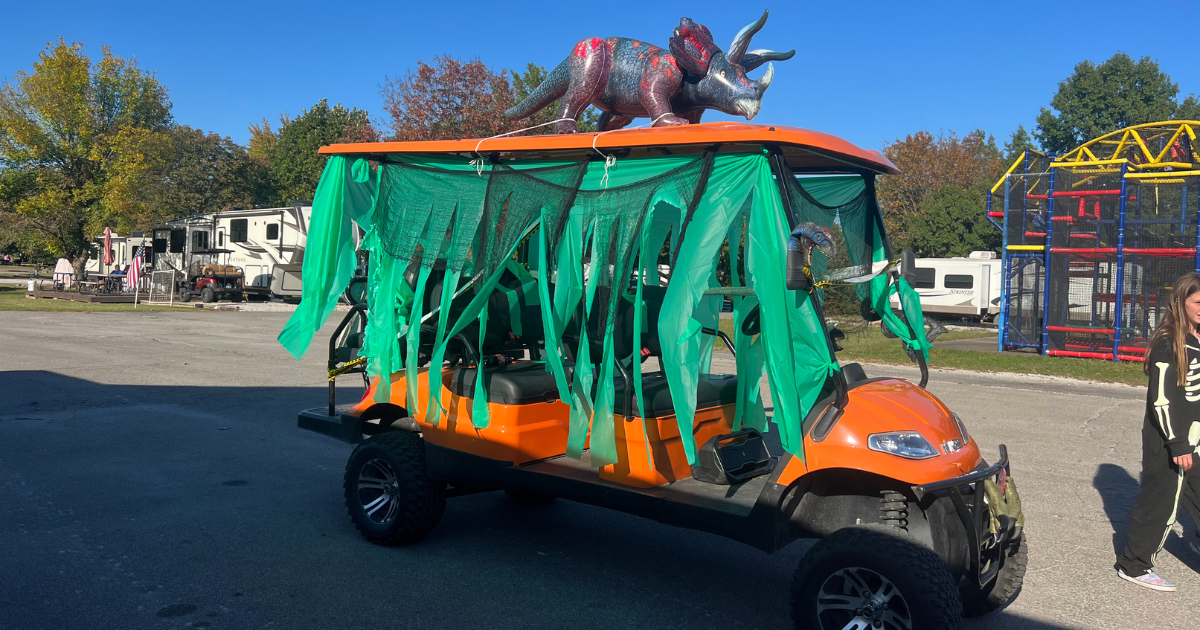 Rev Up for Bicycle & Golf Cart Halloween Decorating Tips